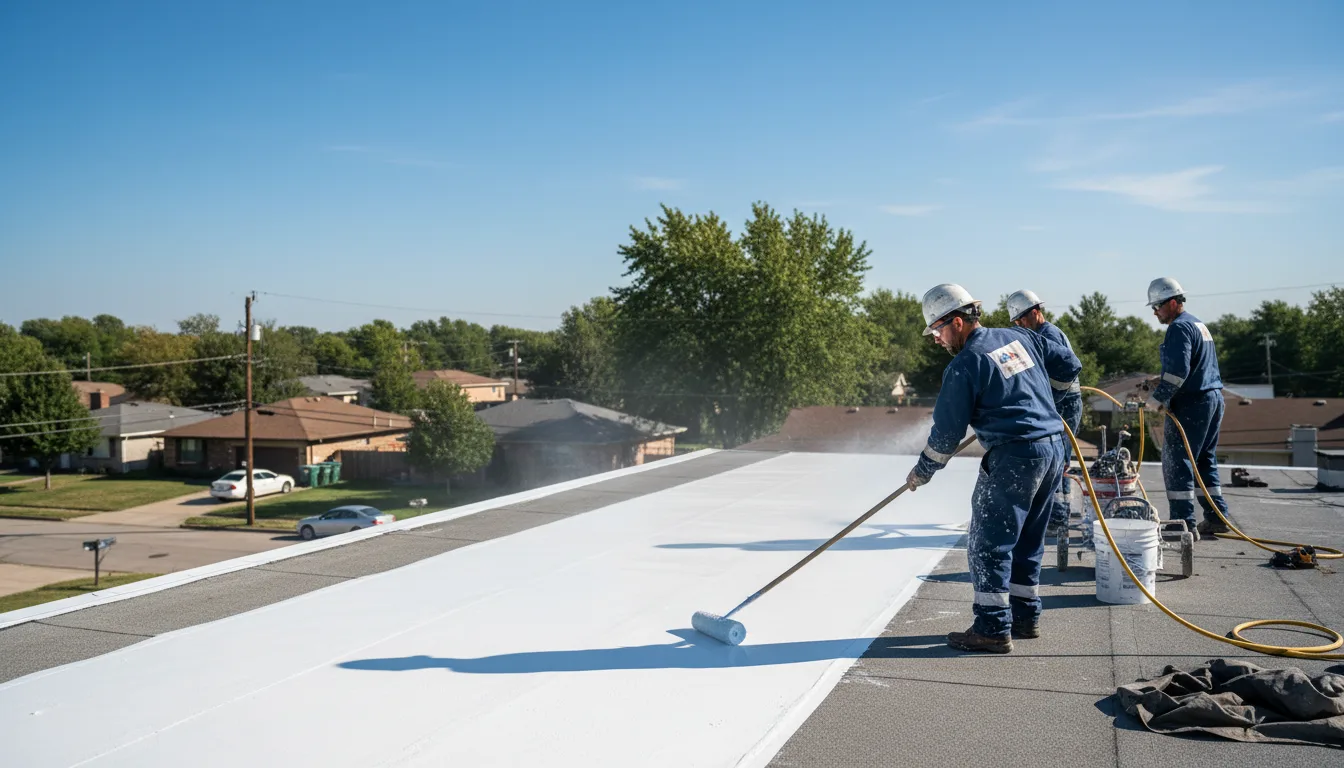 Commercial roof coating in Thebes, IL near me